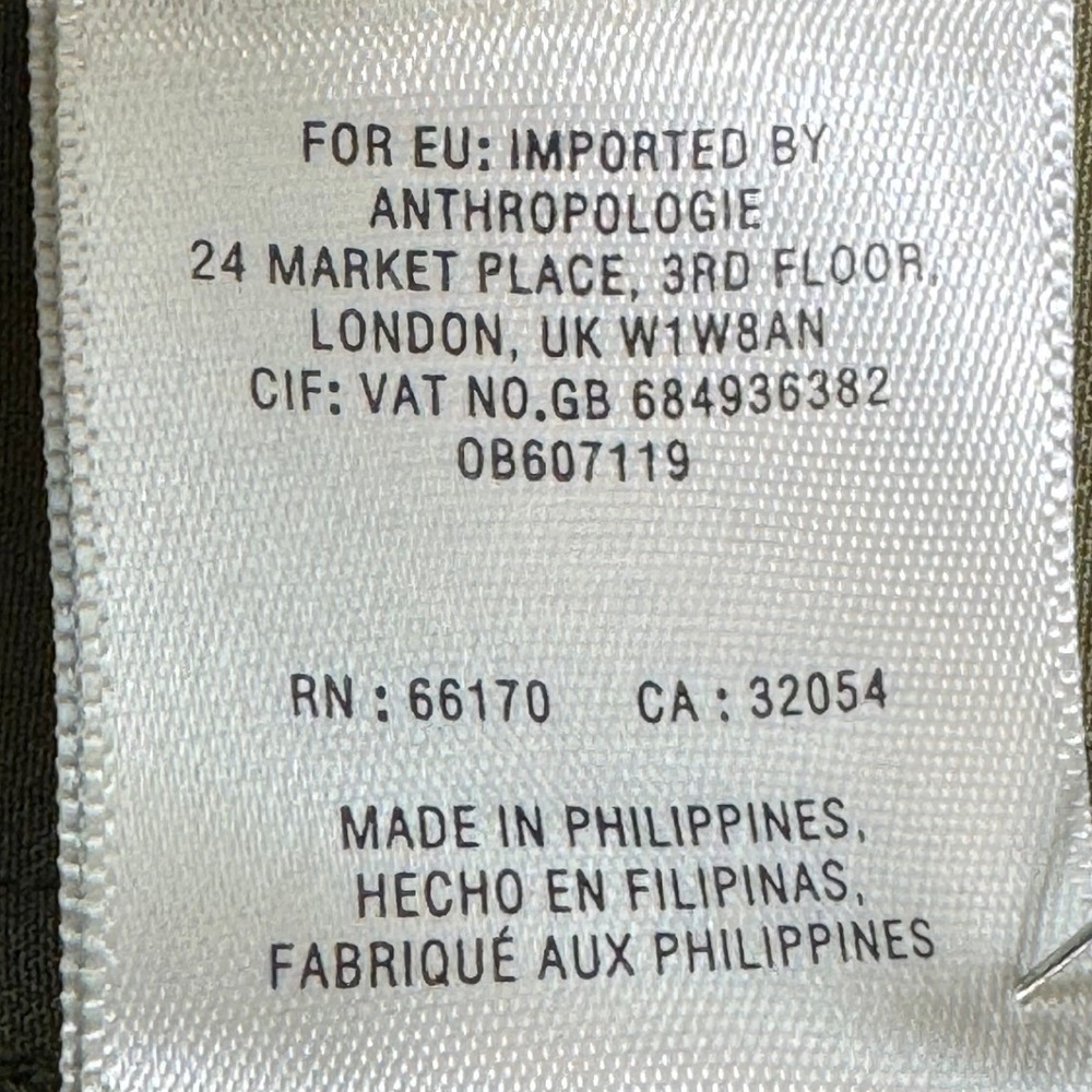 Maeve Anthropologie Verano Olive‎ One Shoulder Jumpsuit Cropped Women's Size 10 - Picture 9 of 9